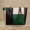 Chic Multi-Color Patchwork Structured Tote Bag ZTS-CR-052