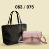 Exclusive 2-in-1 Combo: Stylish Black Textured Tote Bag & Elegant Brown Crossbody Sling Bag 063 / 075