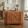 Large Quilted Ladies Shoulder Bag Gold Chain ZTS-CR-167