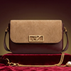 Crossbody Gold Chain, Metal Logo, Flap Closure ZTS-CR-120