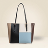 Chic Multi-Color Patchwork Structured Tote Bag ZTS-CR-052