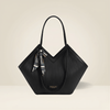 Luxury Ribbon-Accent Pleated Tote Bag (ZTS-CR-045)