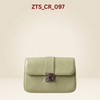 Classic Tan  PU Leather Crossbody Bag with Metallic Lock ZTS_CR_097