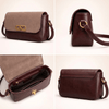 Crossbody Gold Chain, Metal Logo, Flap Closure ZTS-CR-120